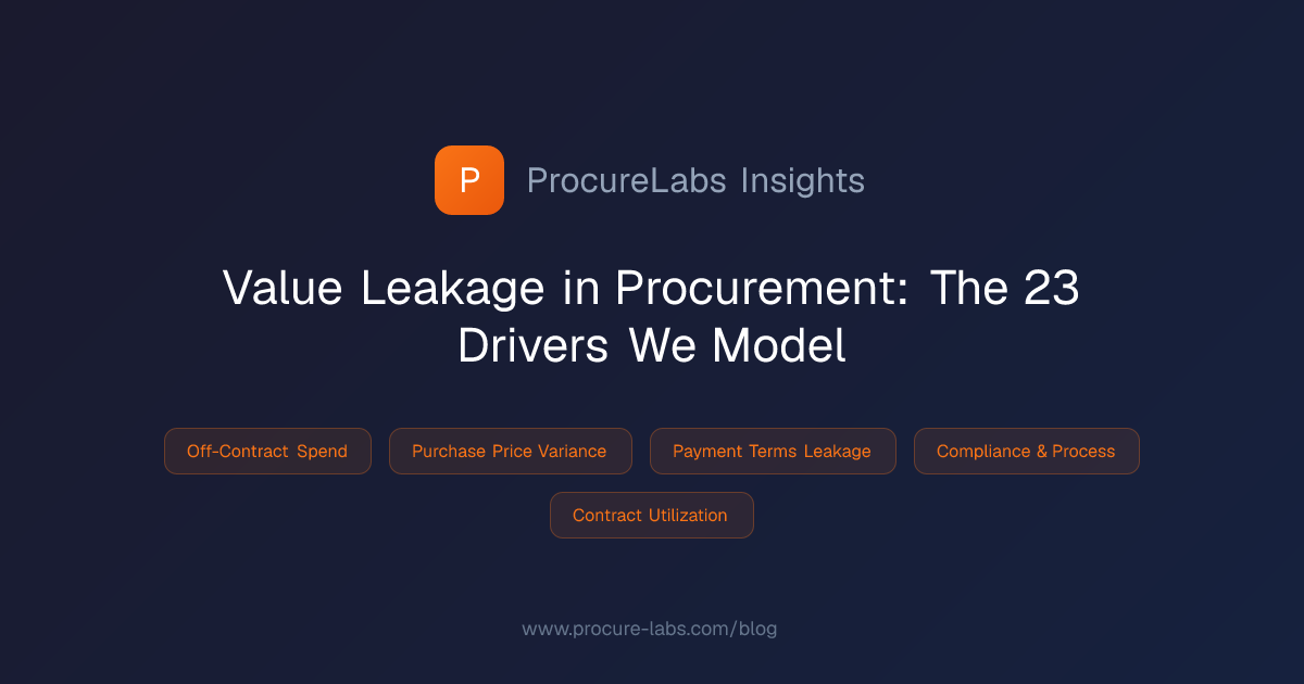 Value Leakage in Procurement: 12 Exception Types You're Probably ...